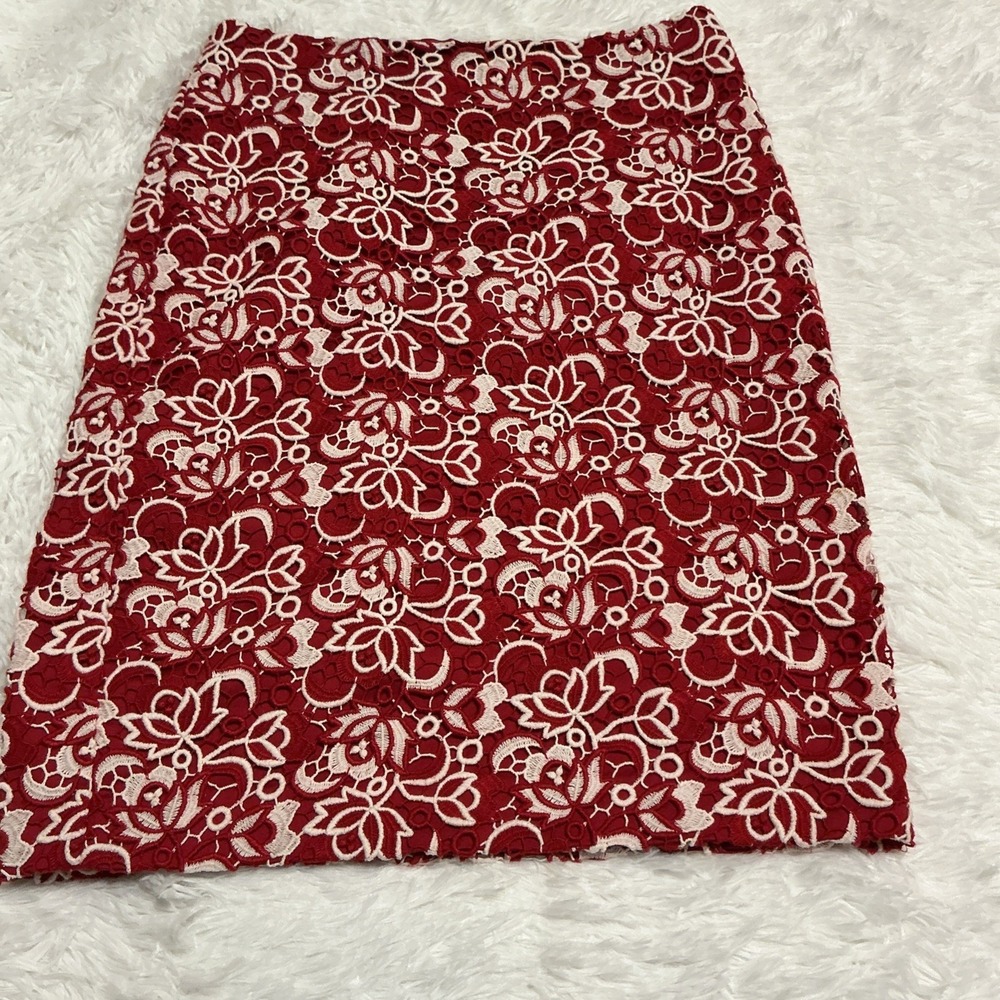 Talbots Embroidered Lace Floral Women's‎ Size 10 with lining Skirt